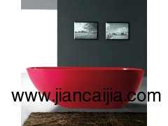 独立式豪华Solid Surface现代时尚浴缸1