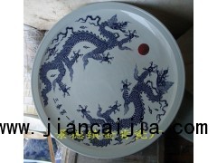 1.2米手绘陶瓷大盘子