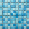 别墅泳池温泉池干湿桑拿房蓝色玻璃马赛克瓷砖