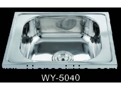 广东佛山顺德水槽厂供应拉伸不锈钢水槽WY-5040