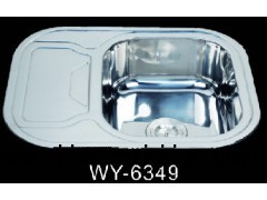 广东佛山顺德水槽厂供应拉伸不锈钢水槽WY-6349